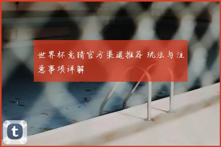 世界杯竞猜官方渠道推荐 玩法与注意事项详解