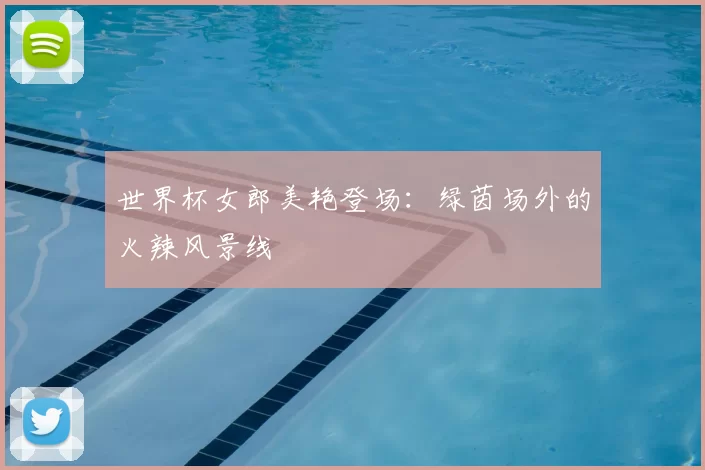 世界杯女郎美艳登场：绿茵场外的火辣风景线